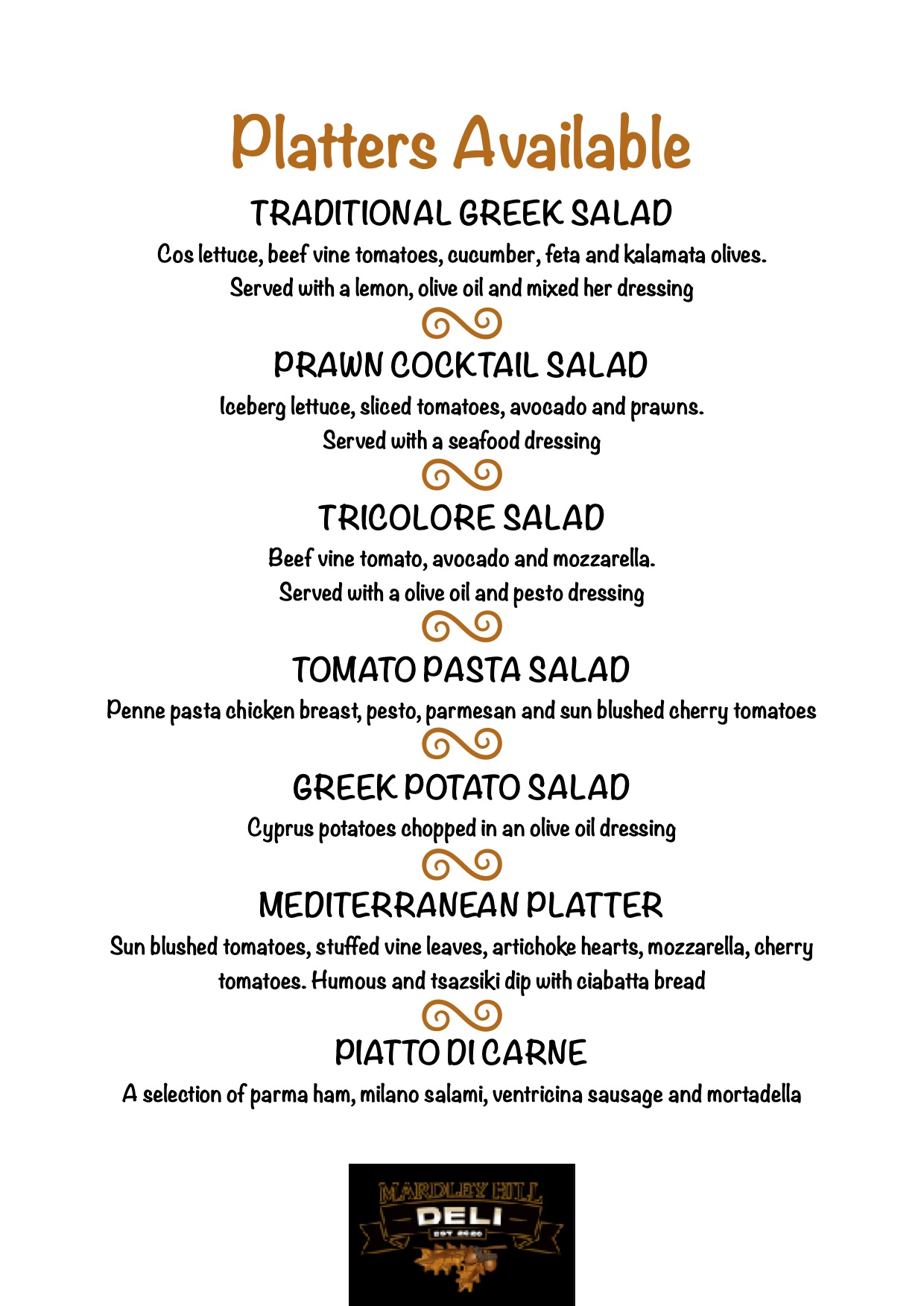 Catering Mardley Hill Deli